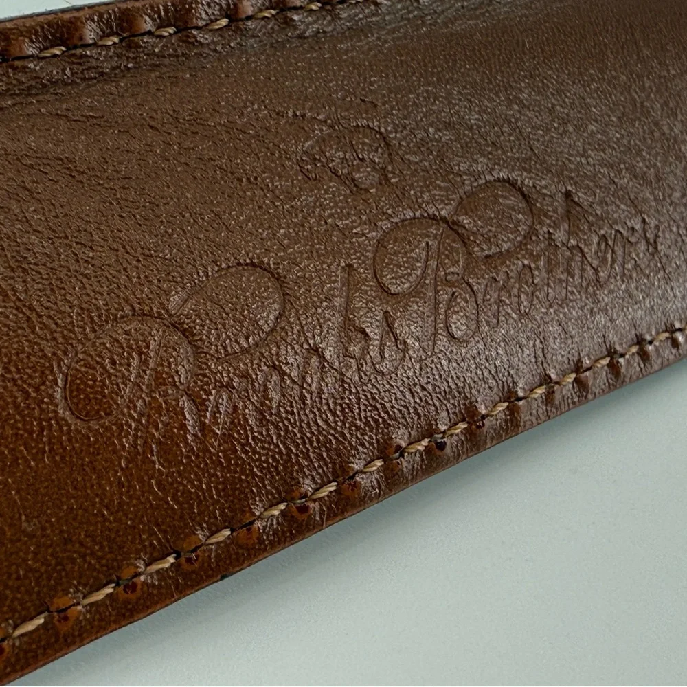 Brooks Brothers Vintage Worn‎ In Leather Belt 38